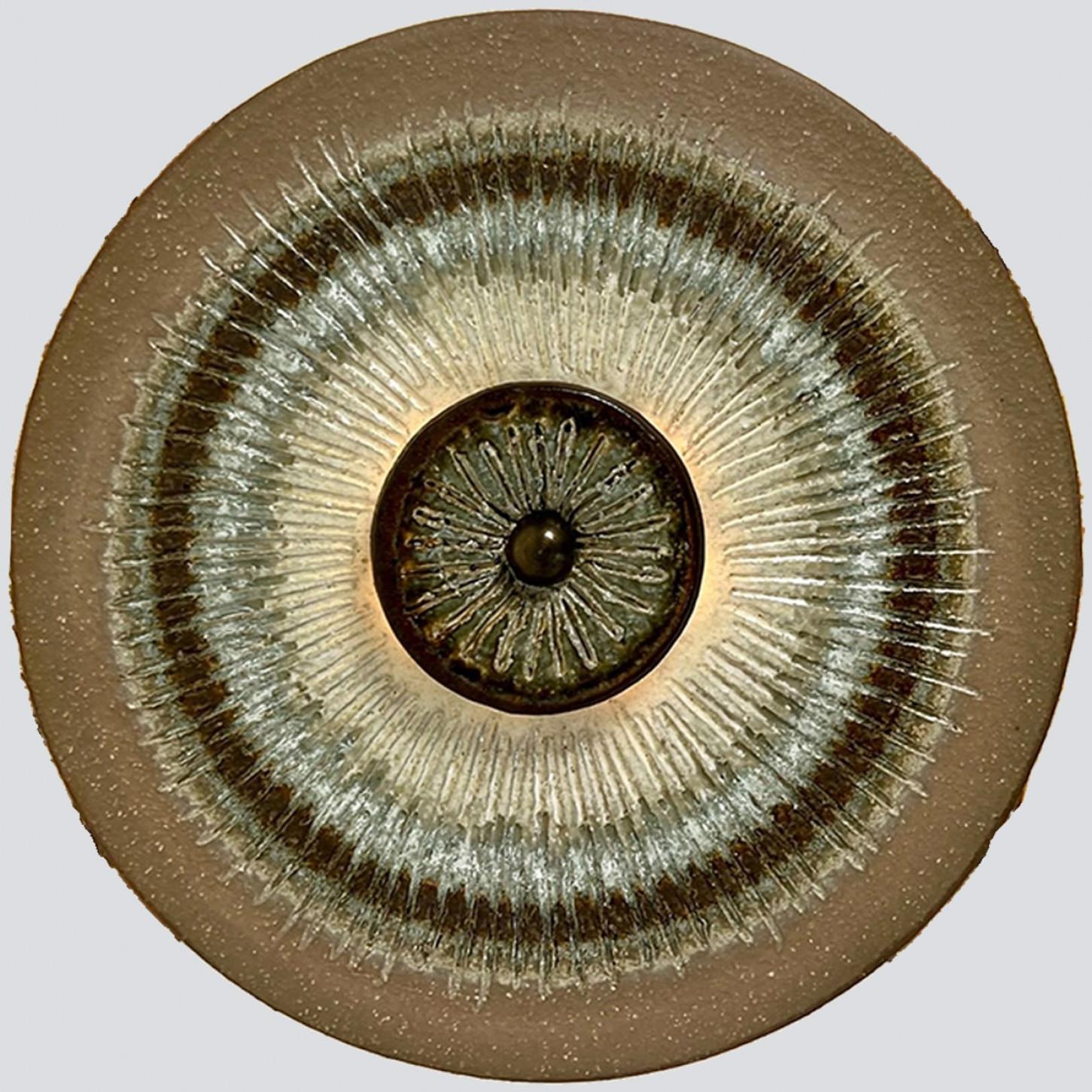 Late 20th Century Several Stunning Ceramic Wall Lights, Denmark 1970 For Sale