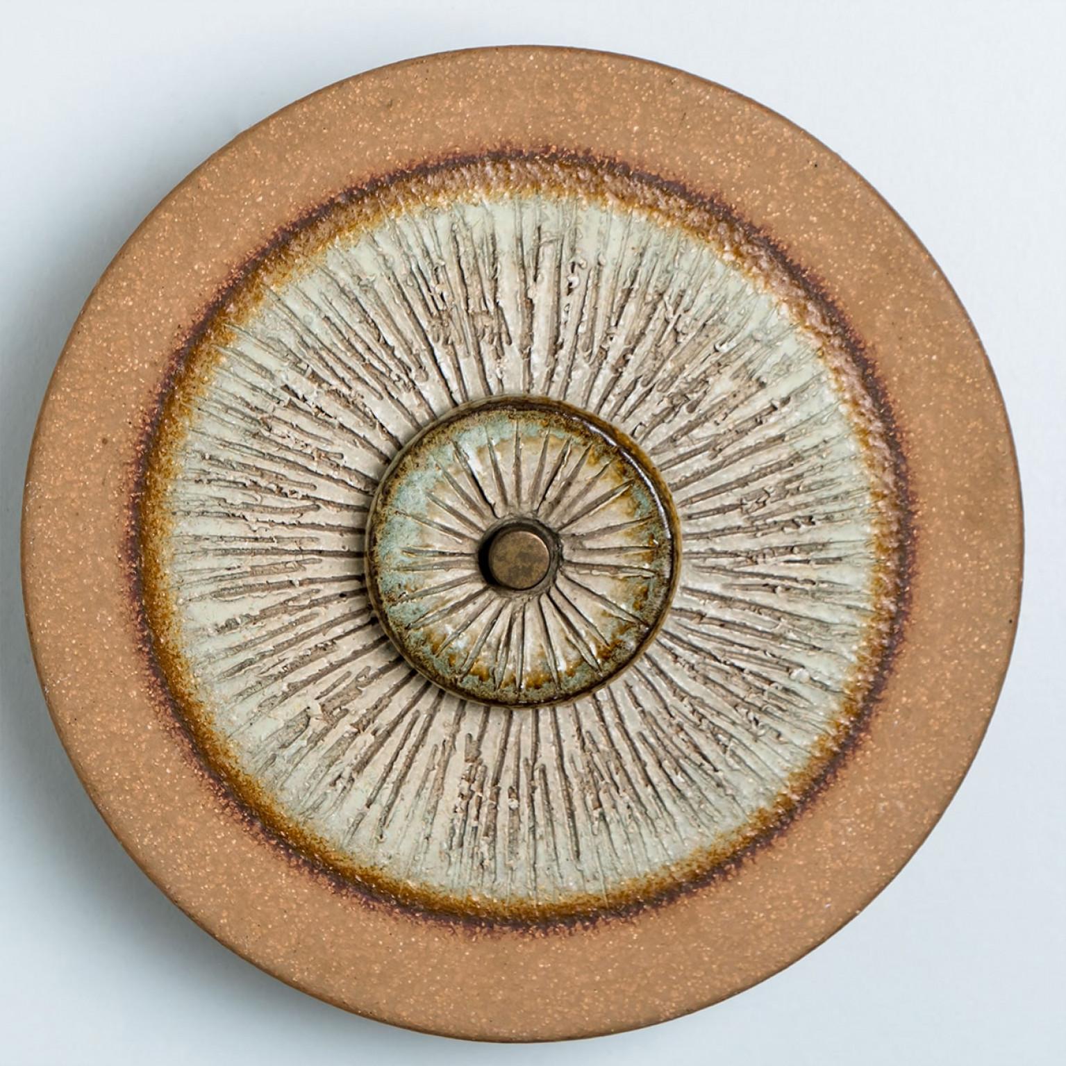 Diverse splendide lampade da parete in ceramica, Danimarca 1970 in vendita 1