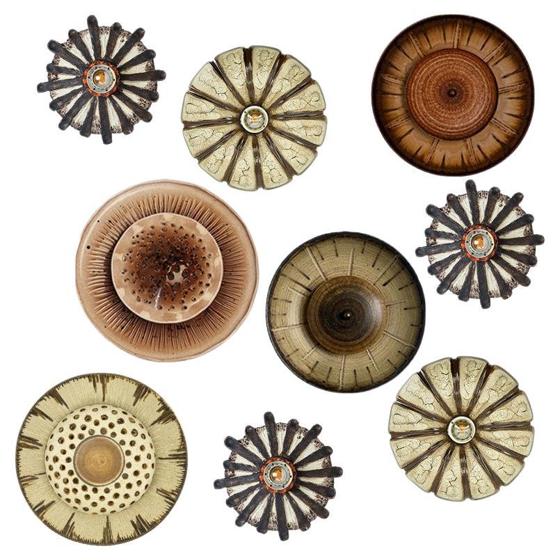 Several Stunning Ceramic Wall Lights, Denmark 1970