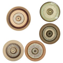 Mehrere beeindruckende Wandleuchten aus Keramik, Dänemark 1970