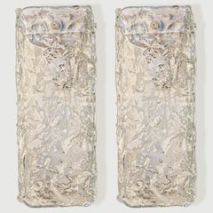 Several Textured Clear Glass Wall Sconces, Austria