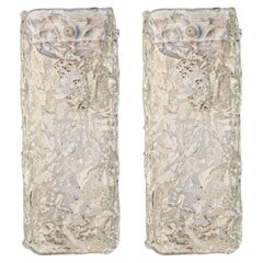 Several Textured Clear Glass Wall Sconces, Austria