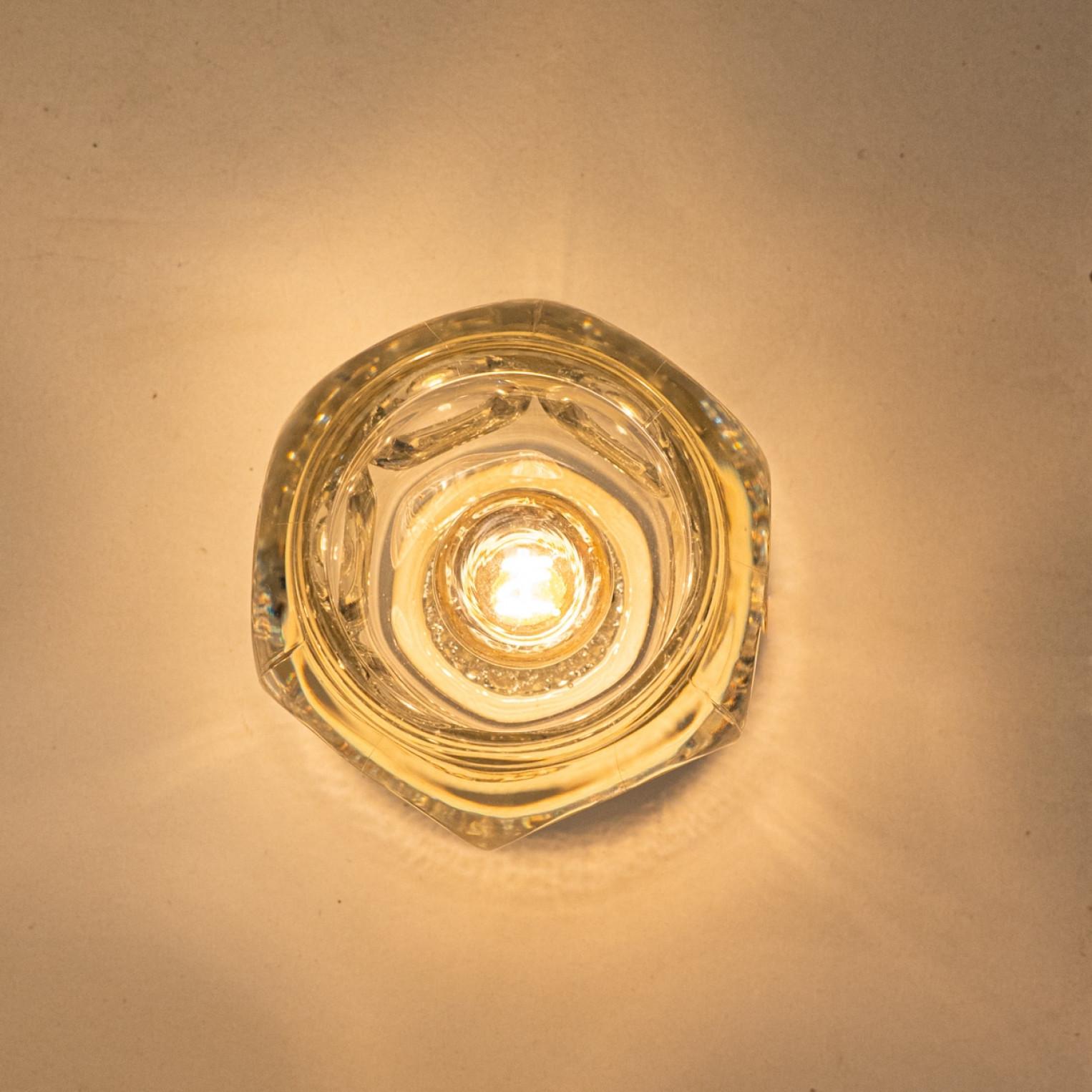Several Thick Textured Cube Lamps from Peill & Putzler, Germany 1970s For Sale 4