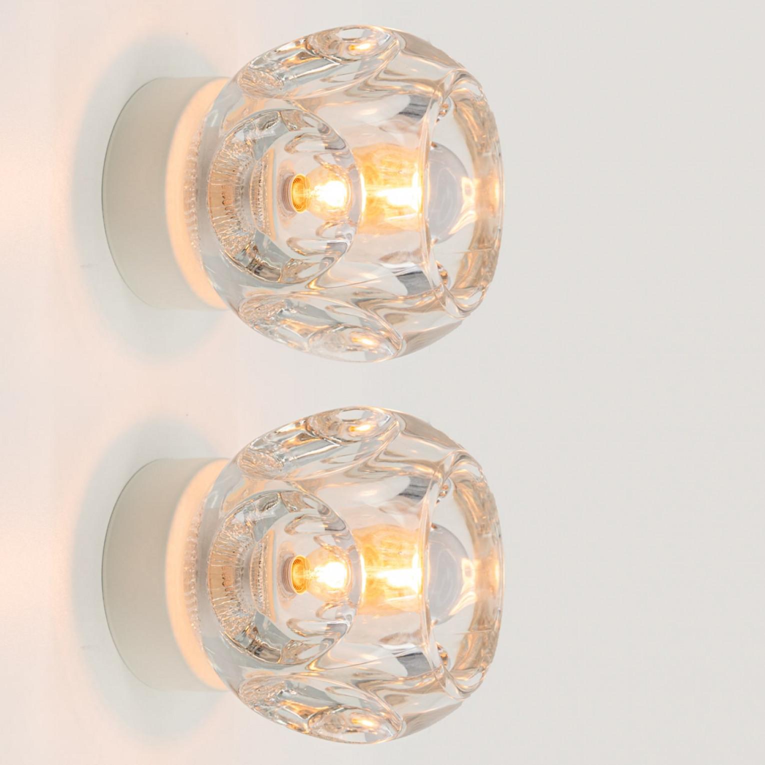 Several Thick Textured Cube Lamps from Peill & Putzler, Germany 1970s For Sale 4