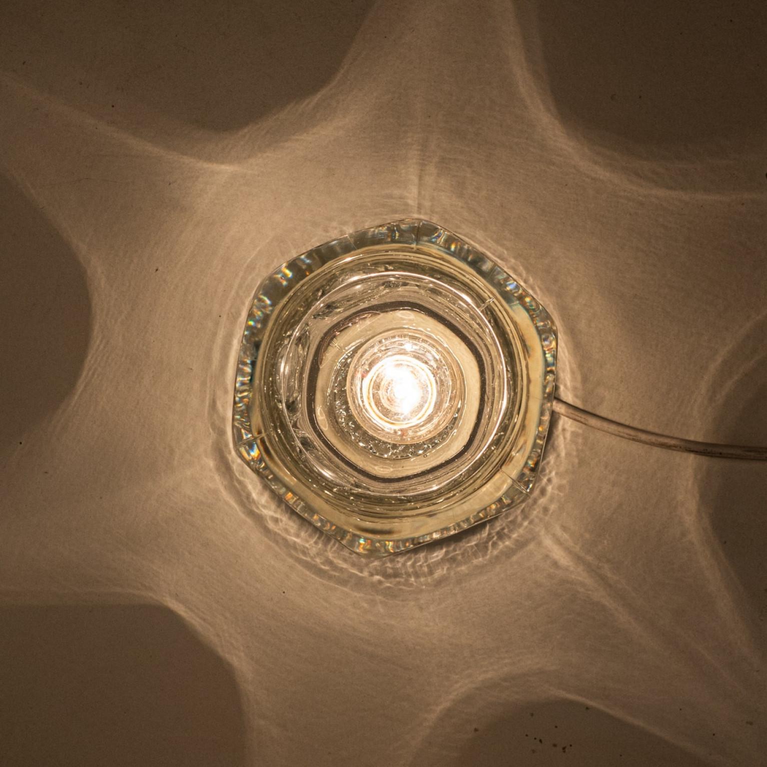Other Several Thick Textured Cube Lamps from Peill & Putzler, Germany 1970s For Sale