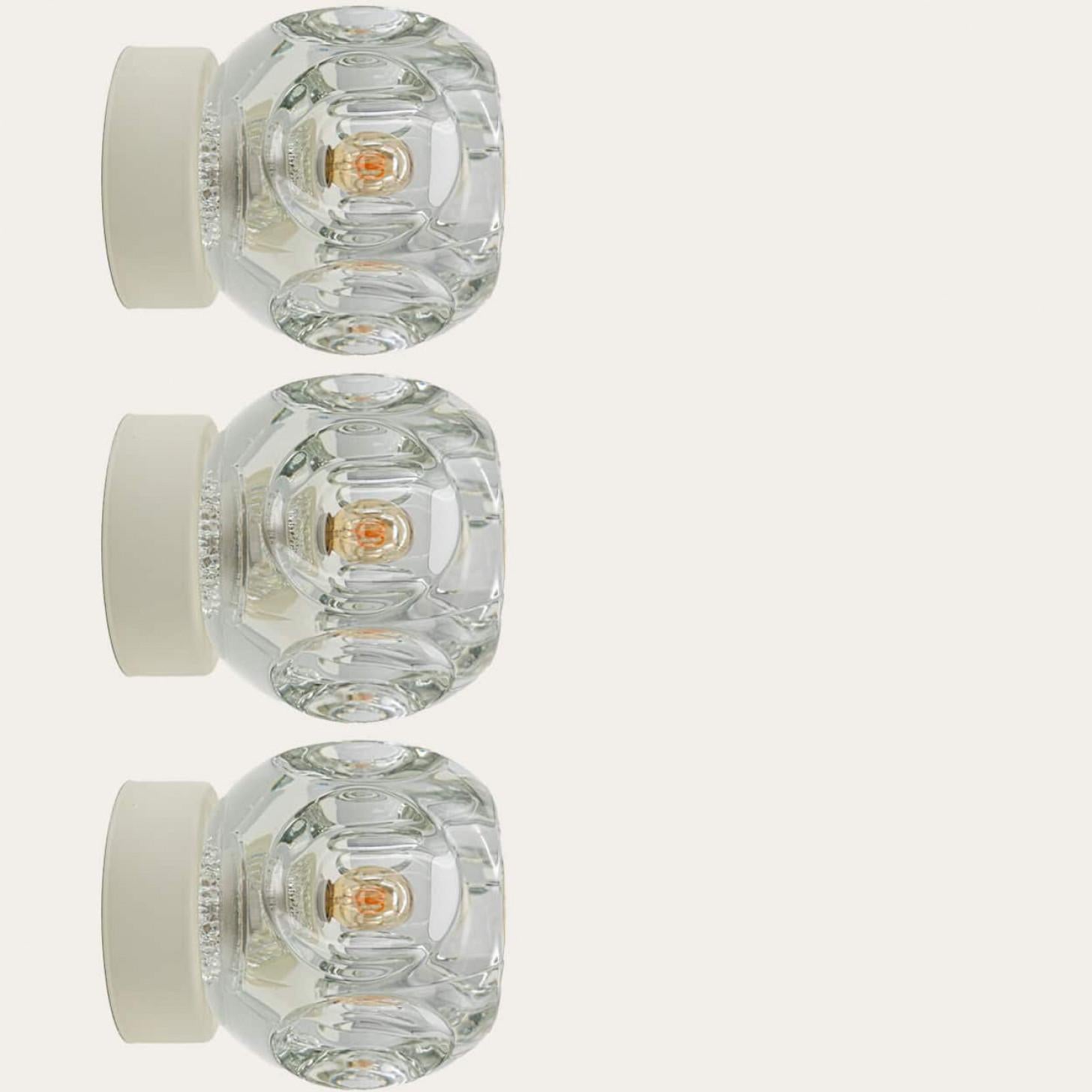 Other Several Thick Textured Cube Lamps from Peill & Putzler, Germany 1970s For Sale