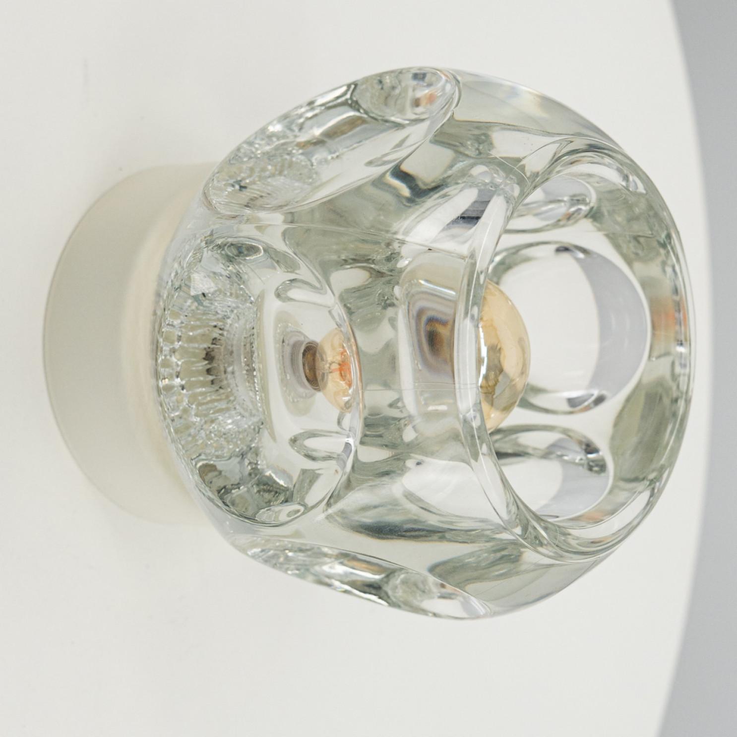 Several Thick Textured Cube Lamps from Peill & Putzler, Germany 1970s For Sale 1