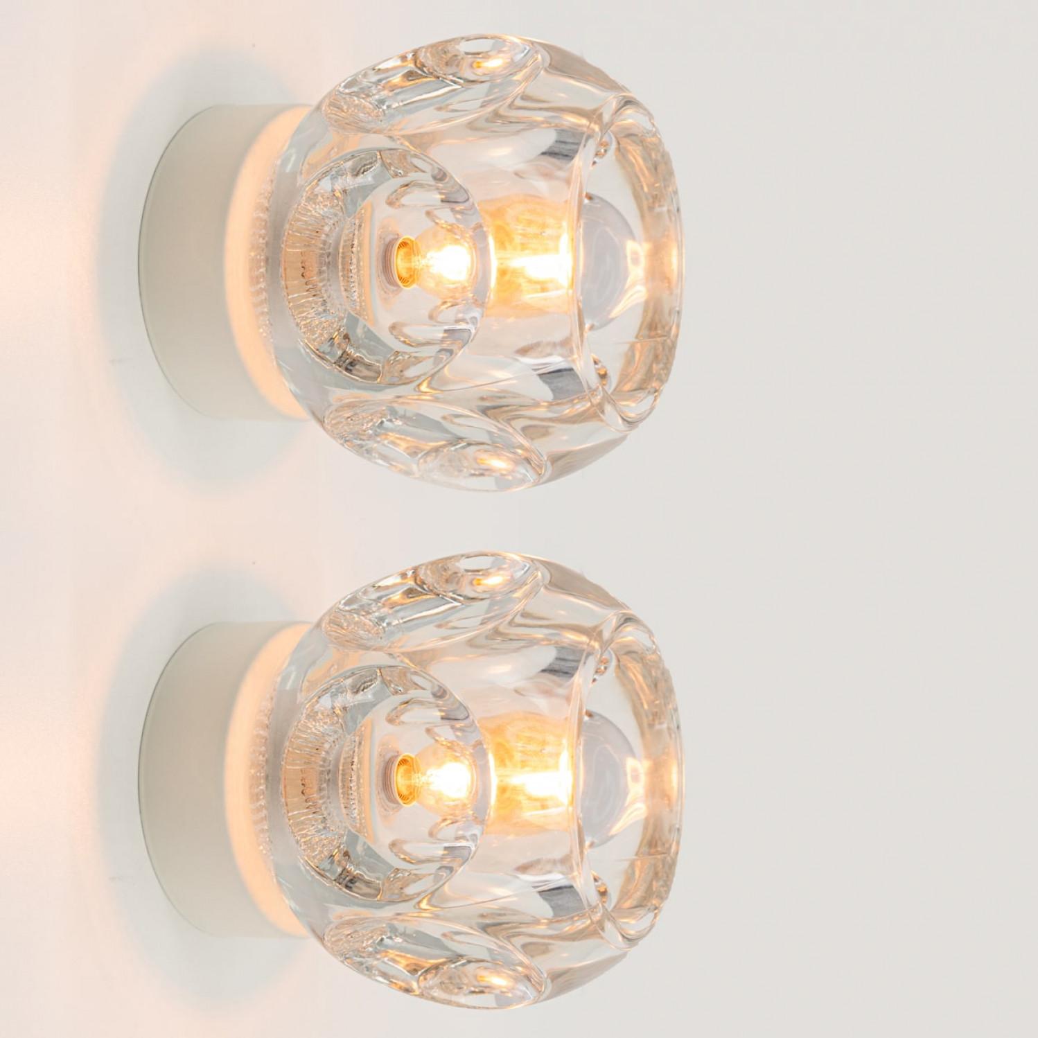 Several Thick Textured Cube Lamps from Peill & Putzler, Germany 1970s For Sale 2