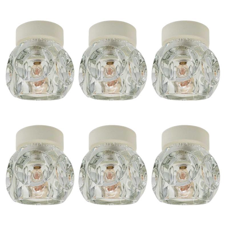 Several Thick Textured Cube Lamps from Peill & Putzler, Germany 1970s For Sale