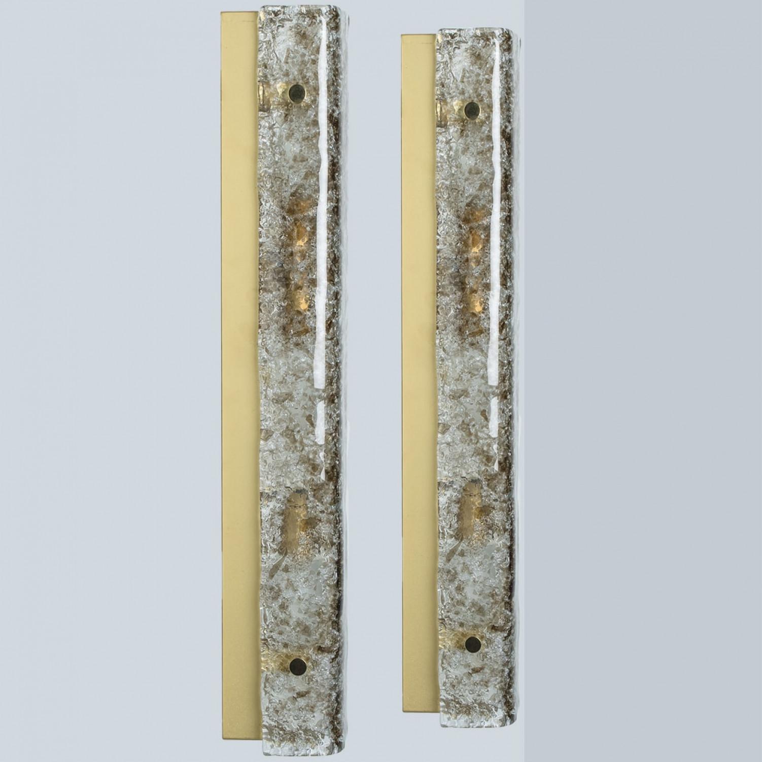 Several Tube Smoked Glass Wall Lights by Kaiser Leuchten, 1970s For Sale 4