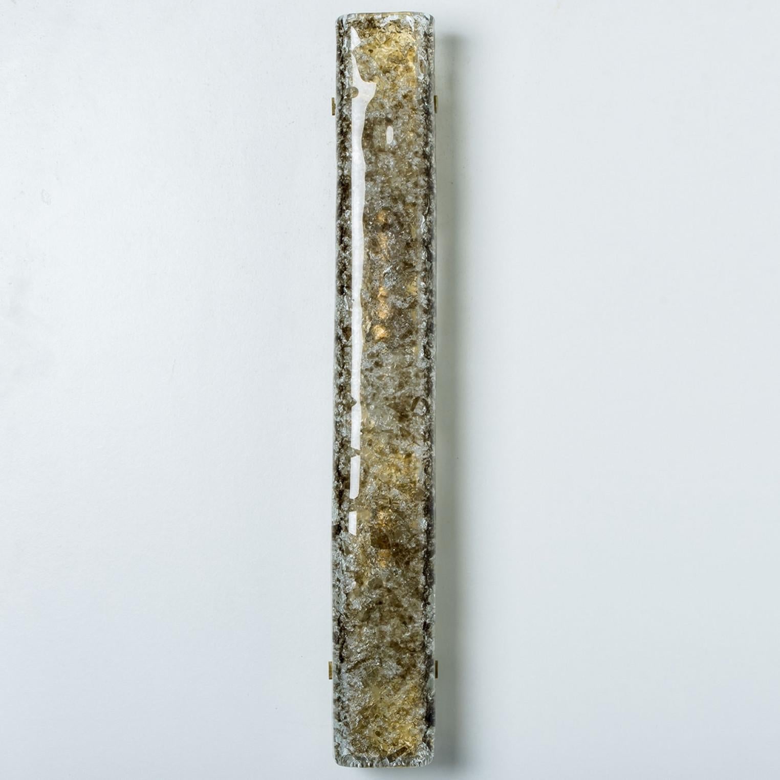 Several Tube Smoked Glass Wall Lights by Kaiser Leuchten, 1970s For Sale 5