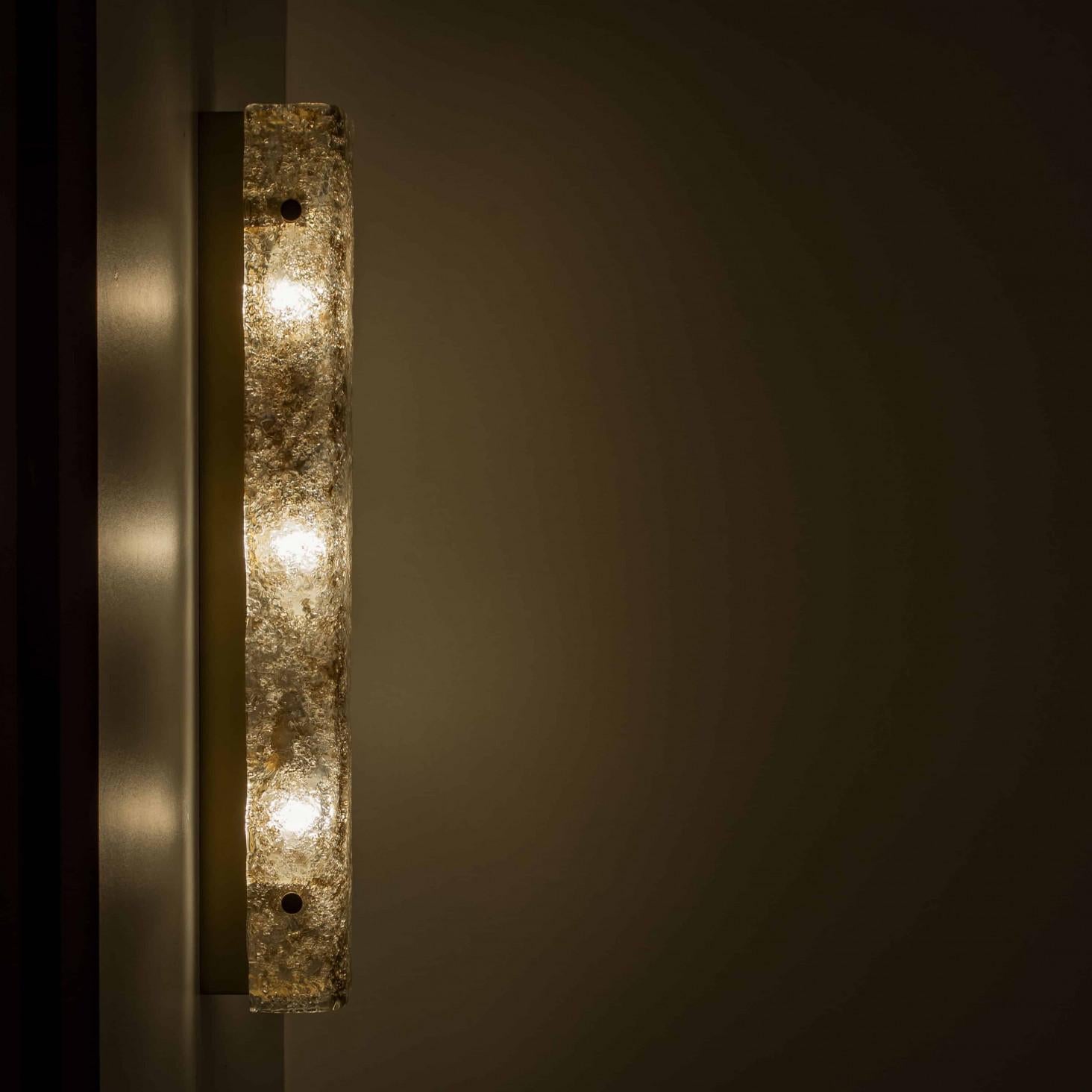 Several Tube Smoked Glass Wall Lights by Kaiser Leuchten, 1970s For Sale 7