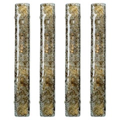 Several Tube Smoked Glass Wall Lights by Kaiser Leuchten, 1970s