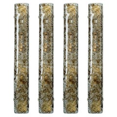 Several Tube Smoked Glass Wall Lights by Kaiser Leuchten, 1970s