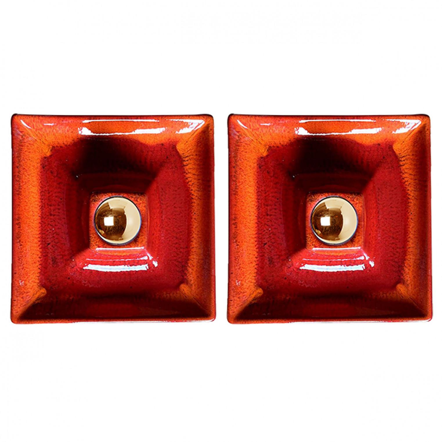 Varios apliques de pared en estilo esmaltado, Alemania, 1970 en venta 6