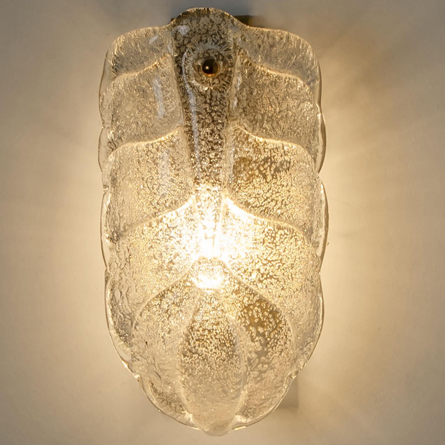 Several Wall Sconces Barovier & Toso Gold Glass Murano, Italy For Sale 2