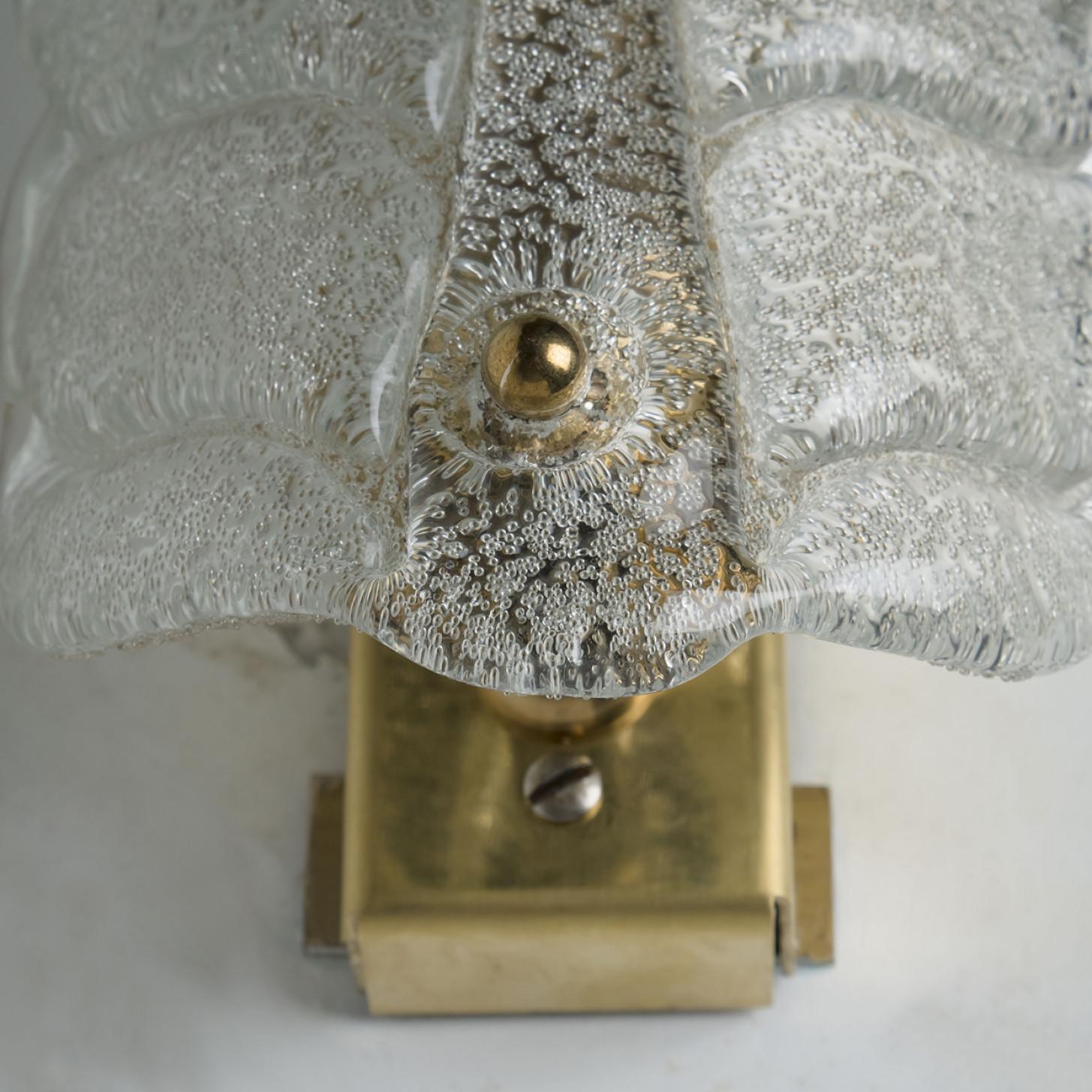 Several Wall Sconces Barovier & Toso Gold Glass Murano, Italy For Sale 4
