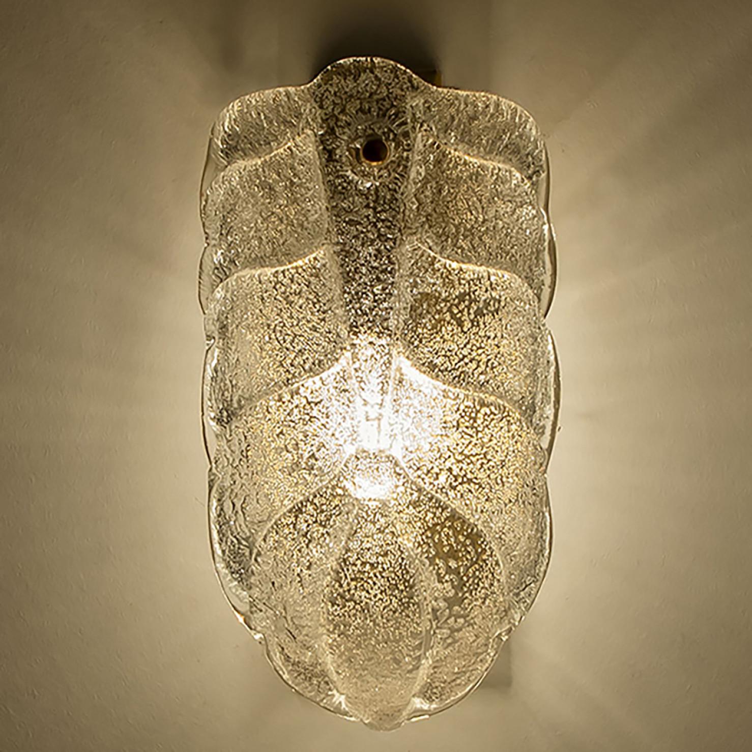 Several Wall Sconces Barovier & Toso Gold Glass Murano, Italy For Sale 7