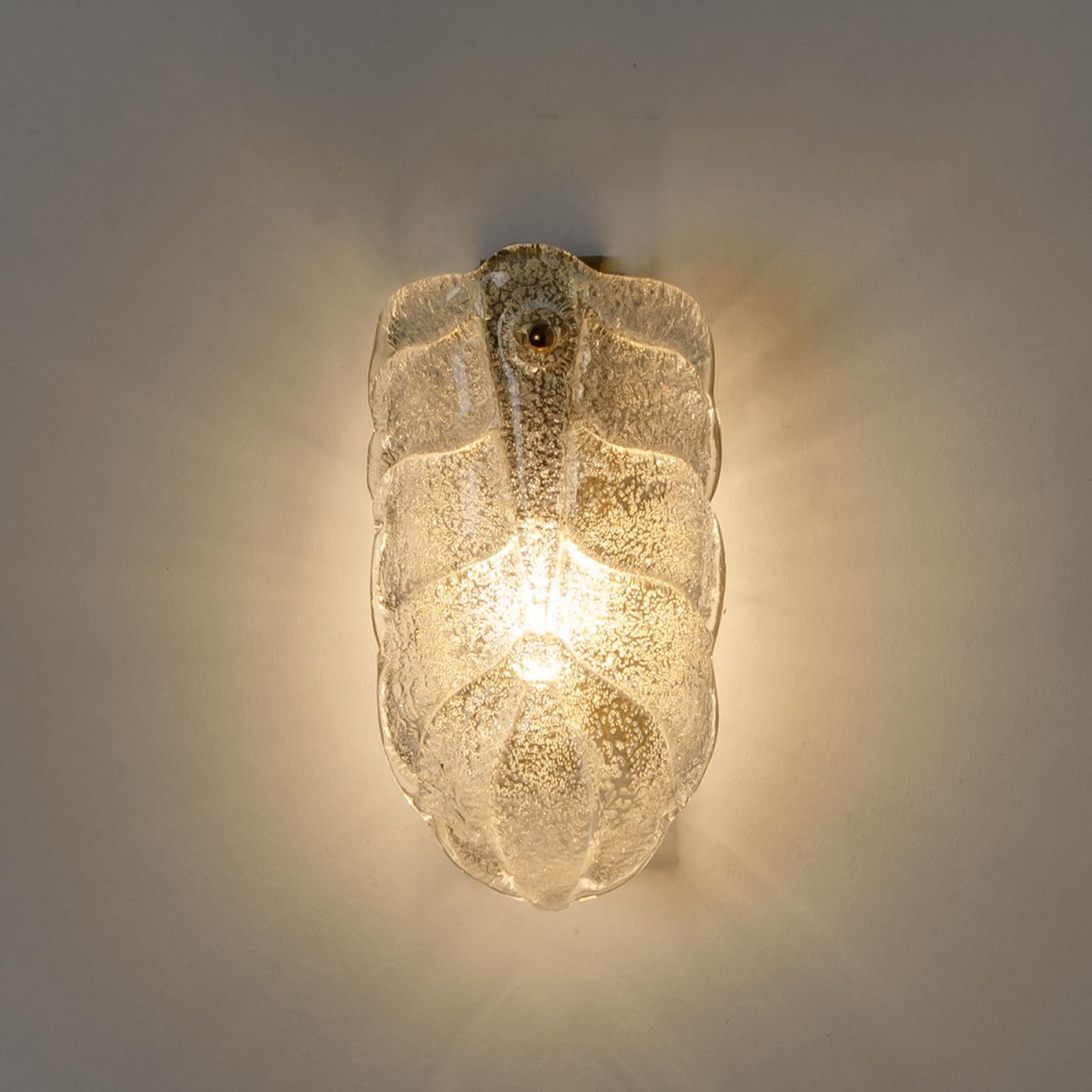 Several Wall Sconces Barovier & Toso Gold Glass Murano, Italy For Sale 8