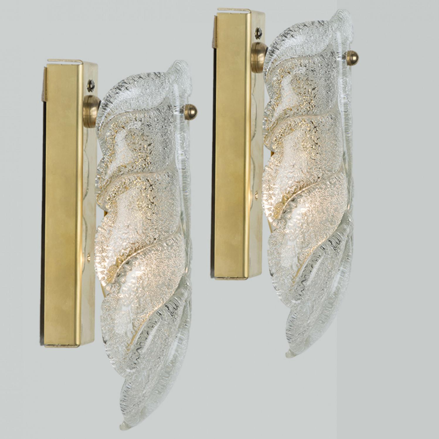 Several Wall Sconces Barovier & Toso Gold Glass Murano, Italy For Sale 9