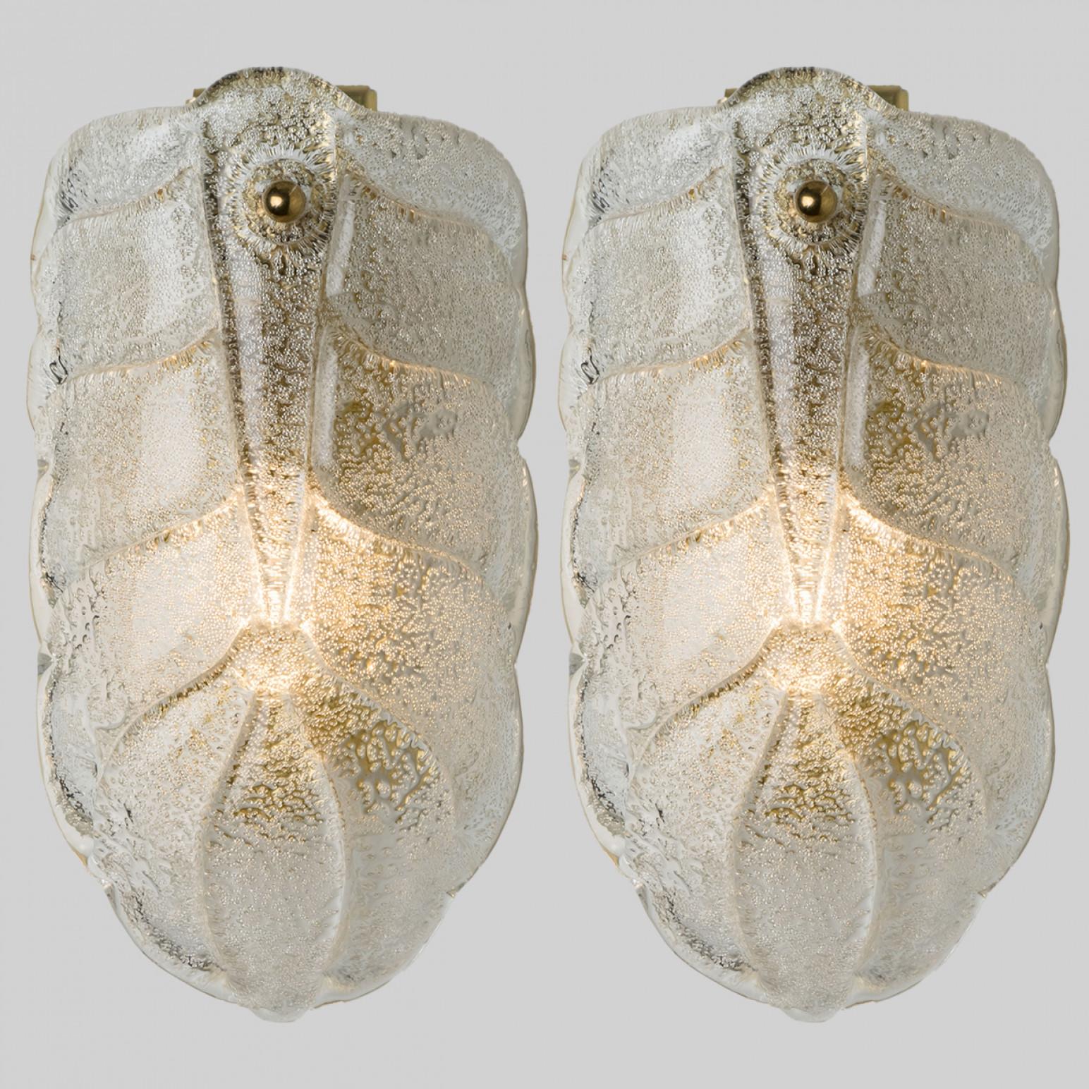 Several Wall Sconces Barovier & Toso Gold Glass Murano, Italy For Sale 11