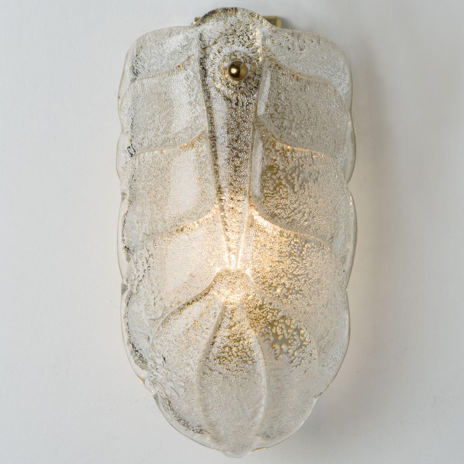 Other Several Wall Sconces Barovier & Toso Gold Glass Murano, Italy For Sale
