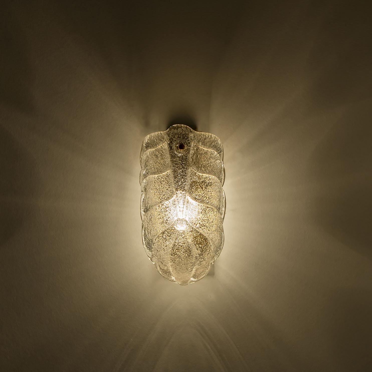 Several Wall Sconces Barovier & Toso Gold Glass Murano, Italy For Sale 1