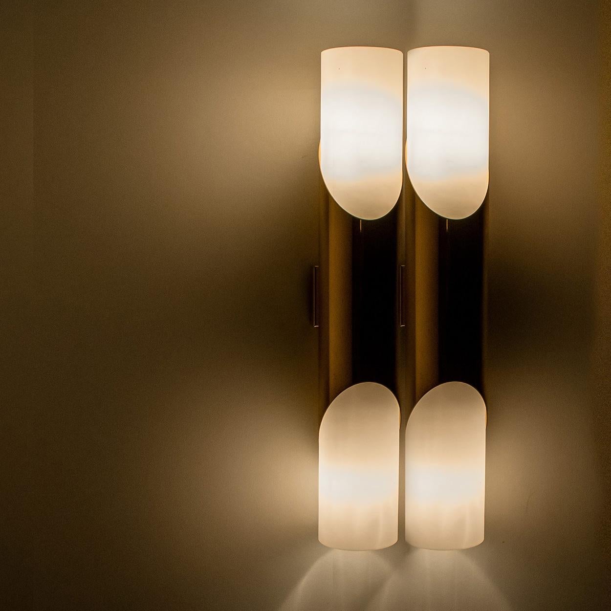 German Several Wall Sconces or Wall Lights in the Style of RAAK Amsterdam, 1970 For Sale