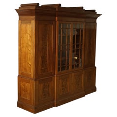 Severin Andreas Jensen Mahogany Beaker Front Cabinet, Denmark 1920's