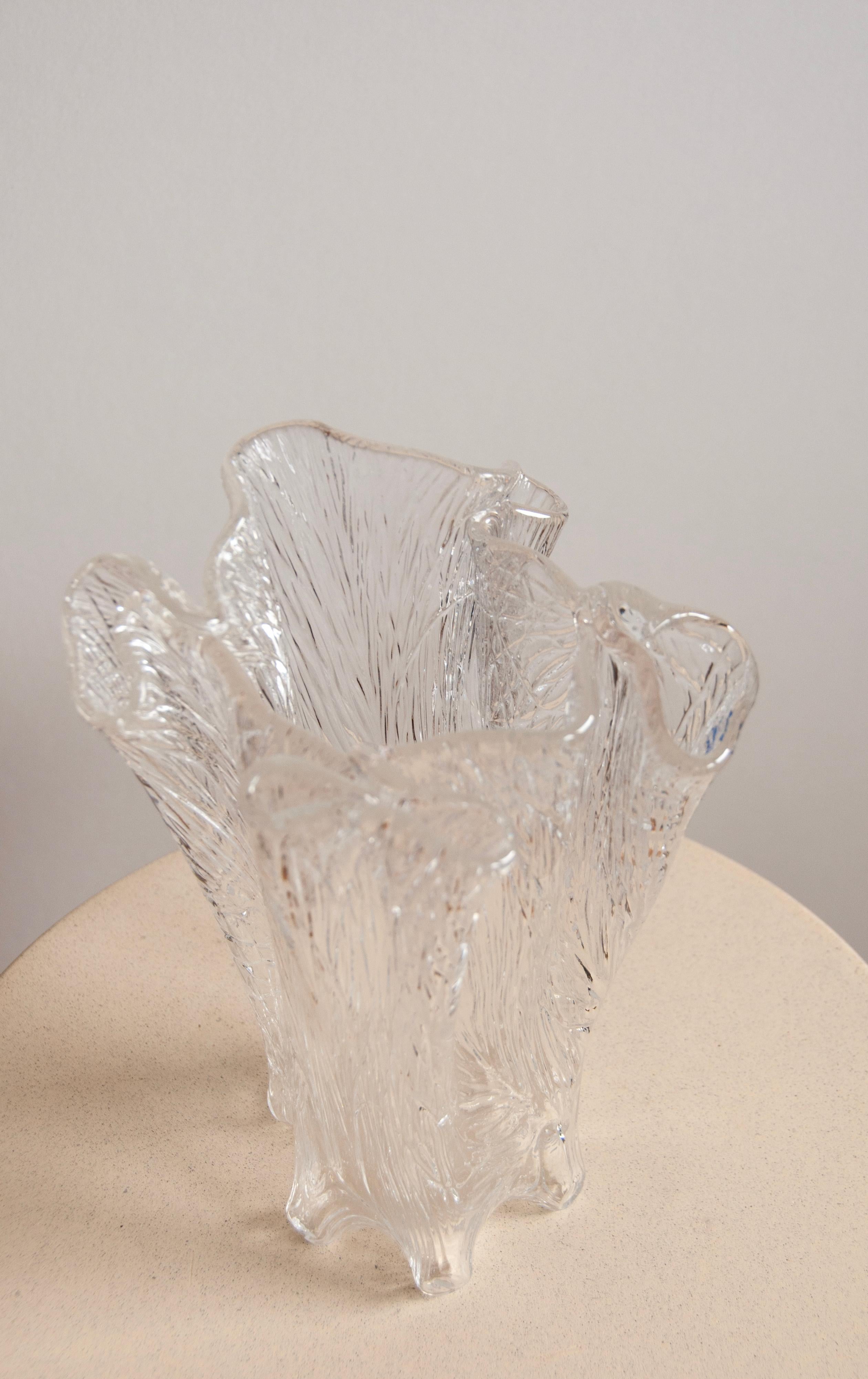 Hand-Crafted Severin Brørby's Scandinavian Furu Vase from Hadeland Glassverk For Sale