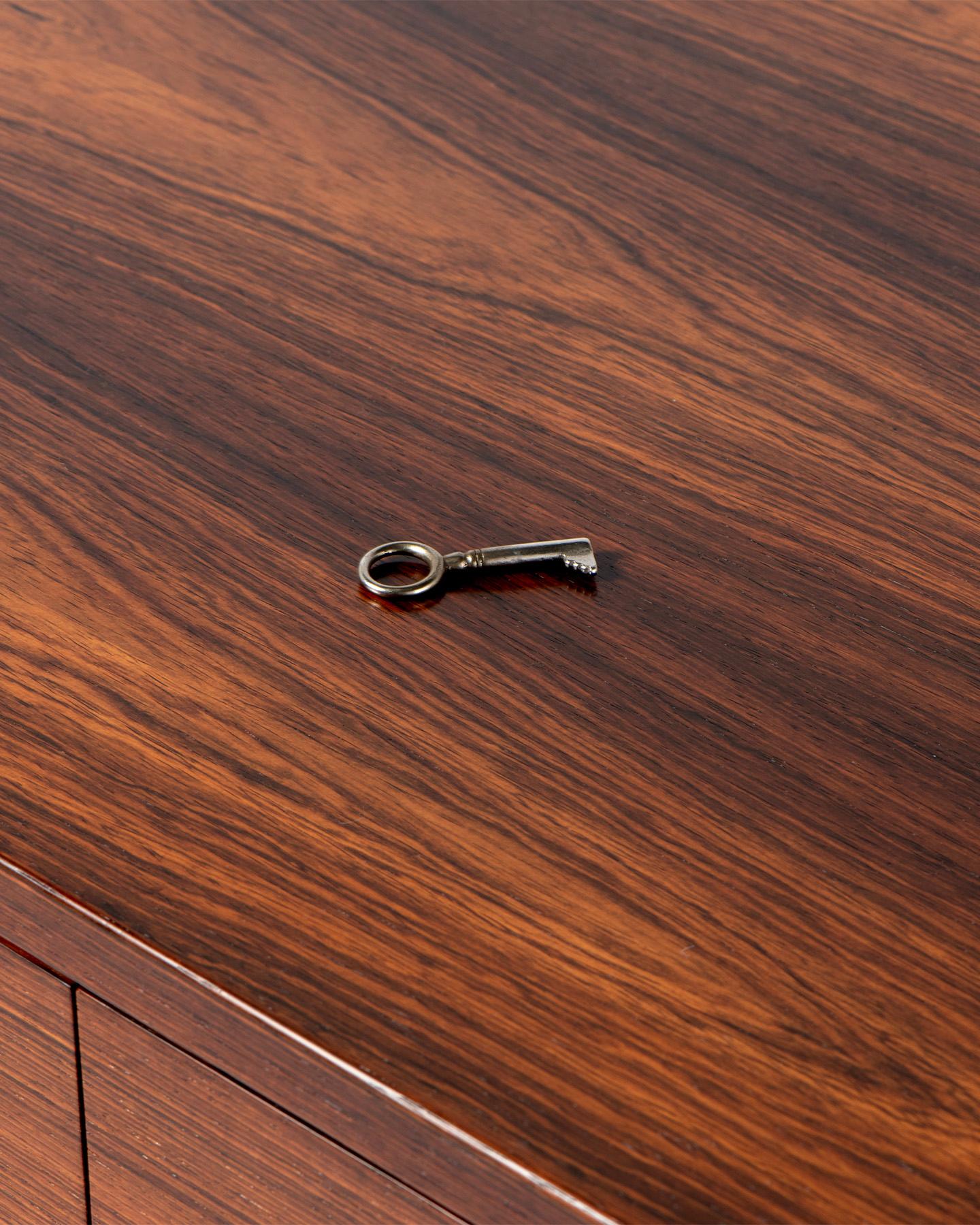Severin Hansen 1950s Danish Rosewood Desk For Sale 5