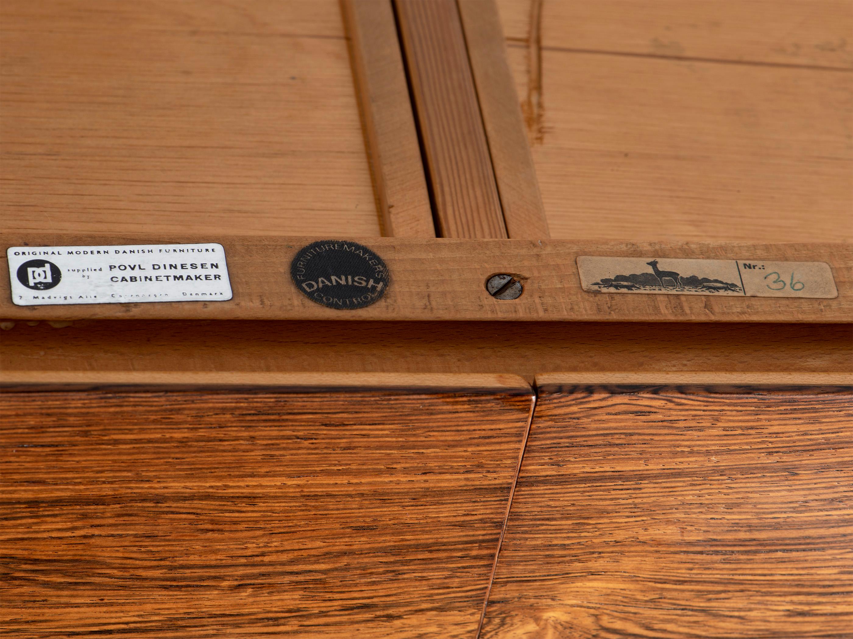 Scrivania danese in legno di palissandro di Severin Hansen del 1950 in vendita 1