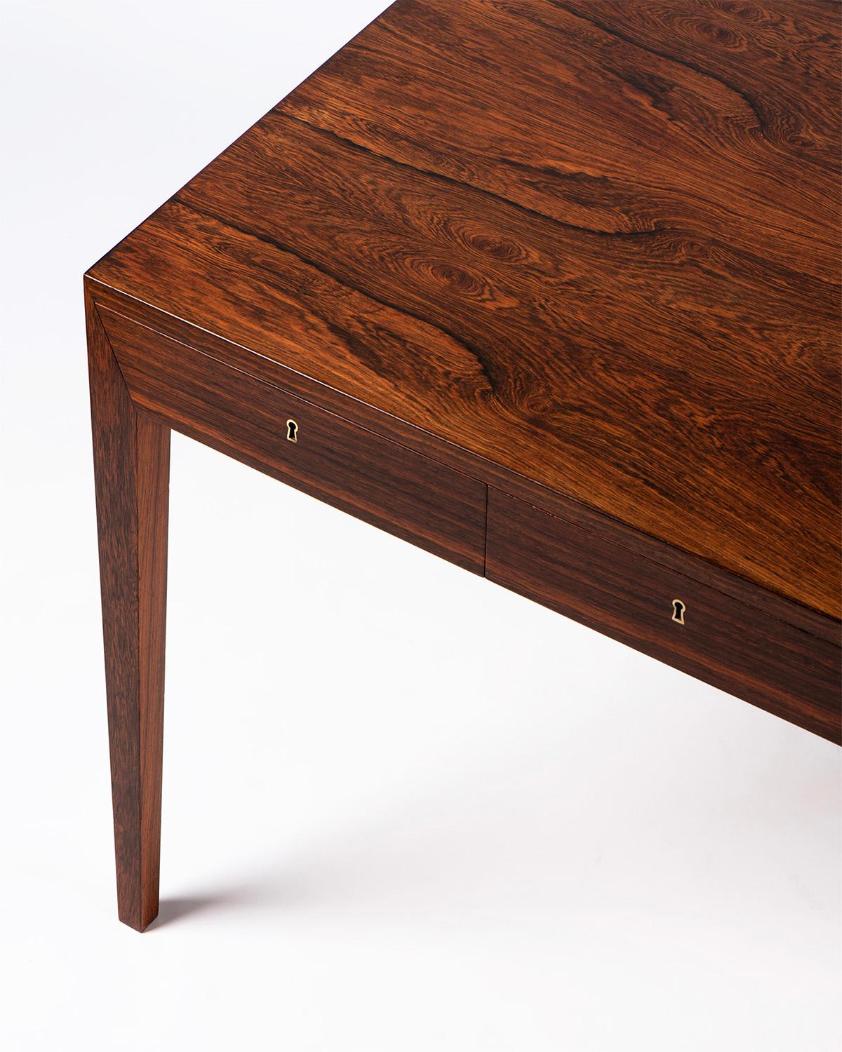 Bureau danois en bois de rose Severin Hansen des années 1950 en vente 1