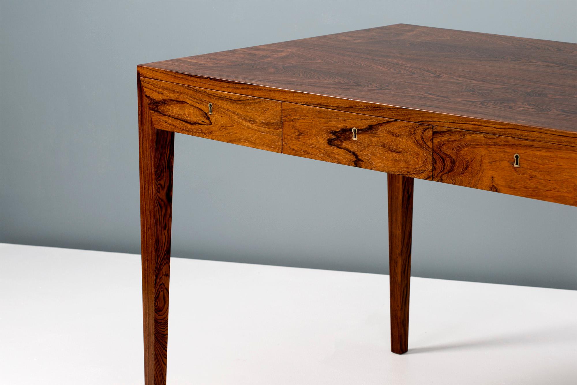 Severin Hansen 1950s Danish Rosewood Writing Desk 2