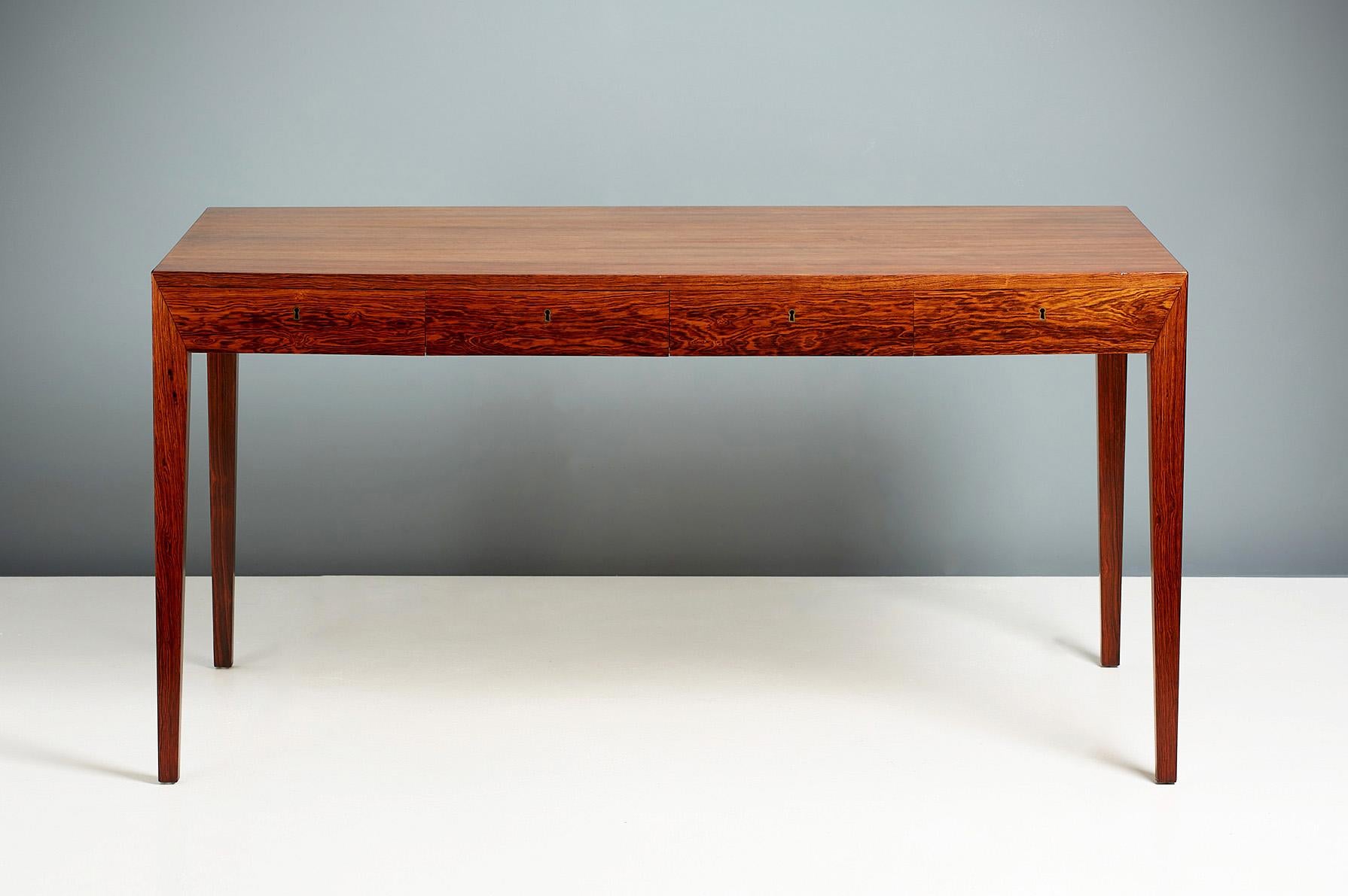 Scandinavian Modern Severin Hansen 1950s Danish Rosewood Writing Desk