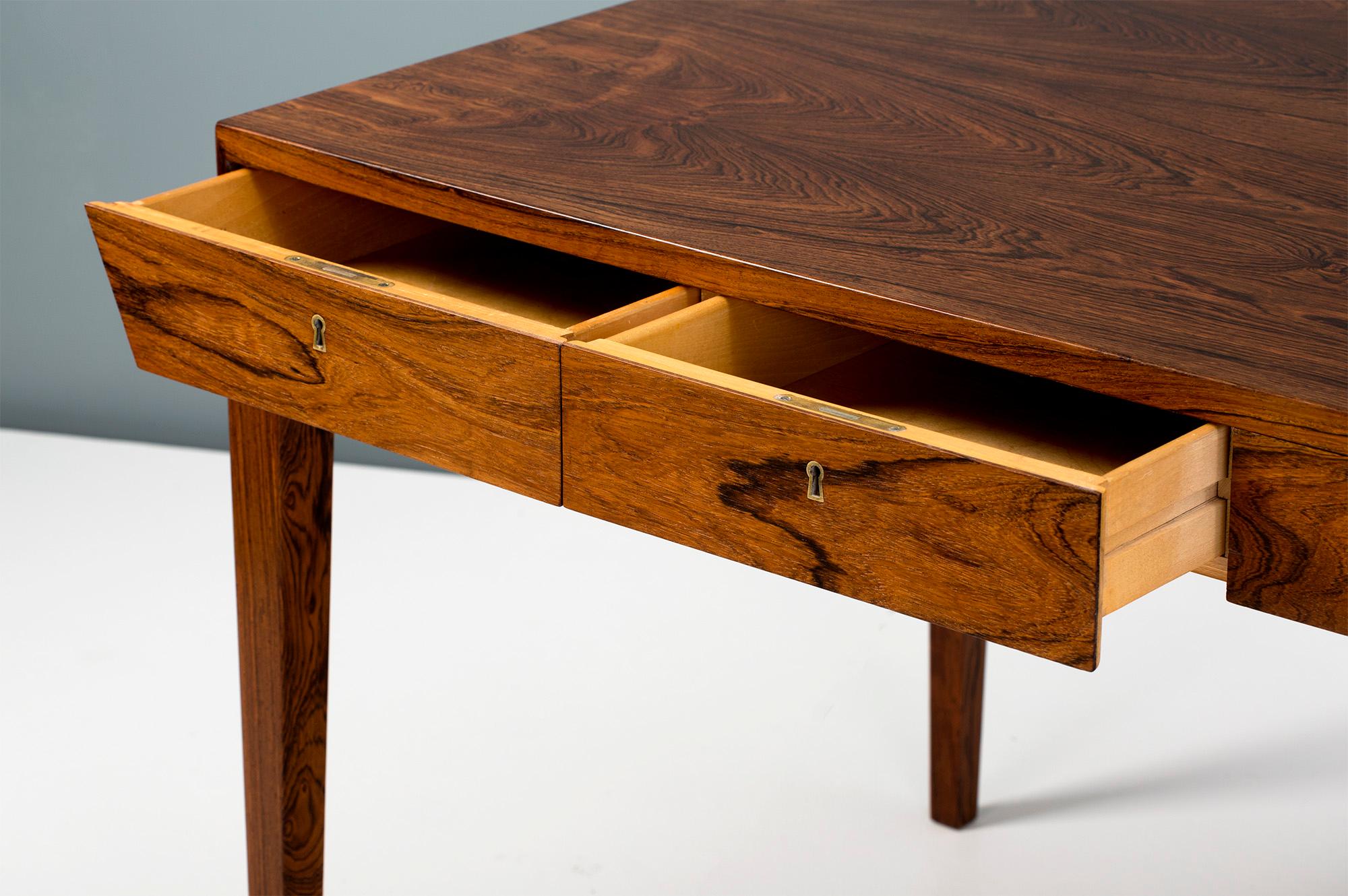 Scandinavian Modern Severin Hansen 1950s Danish Rosewood Writing Desk