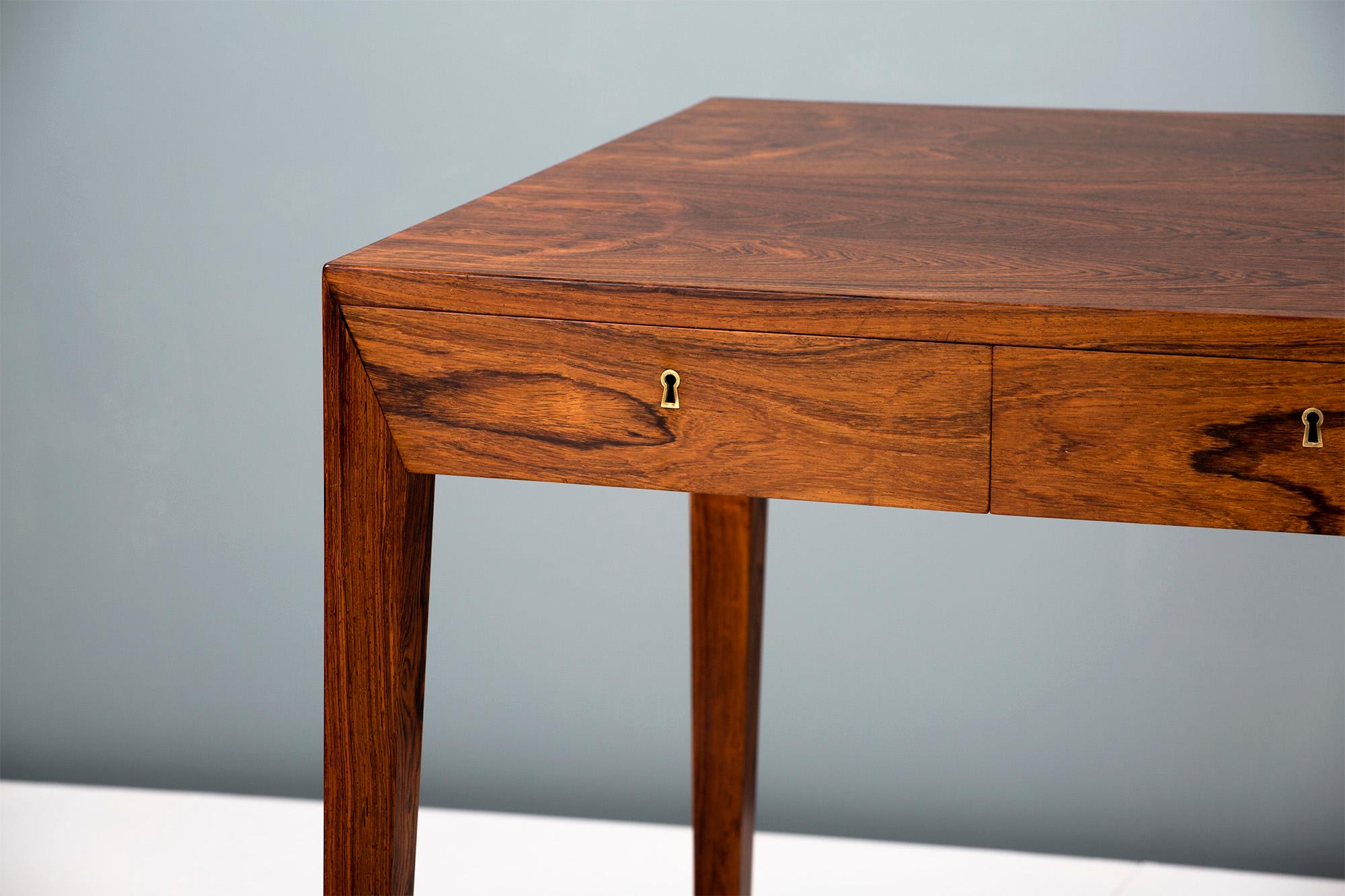 Mid-20th Century Severin Hansen 1950s Danish Rosewood Writing Desk