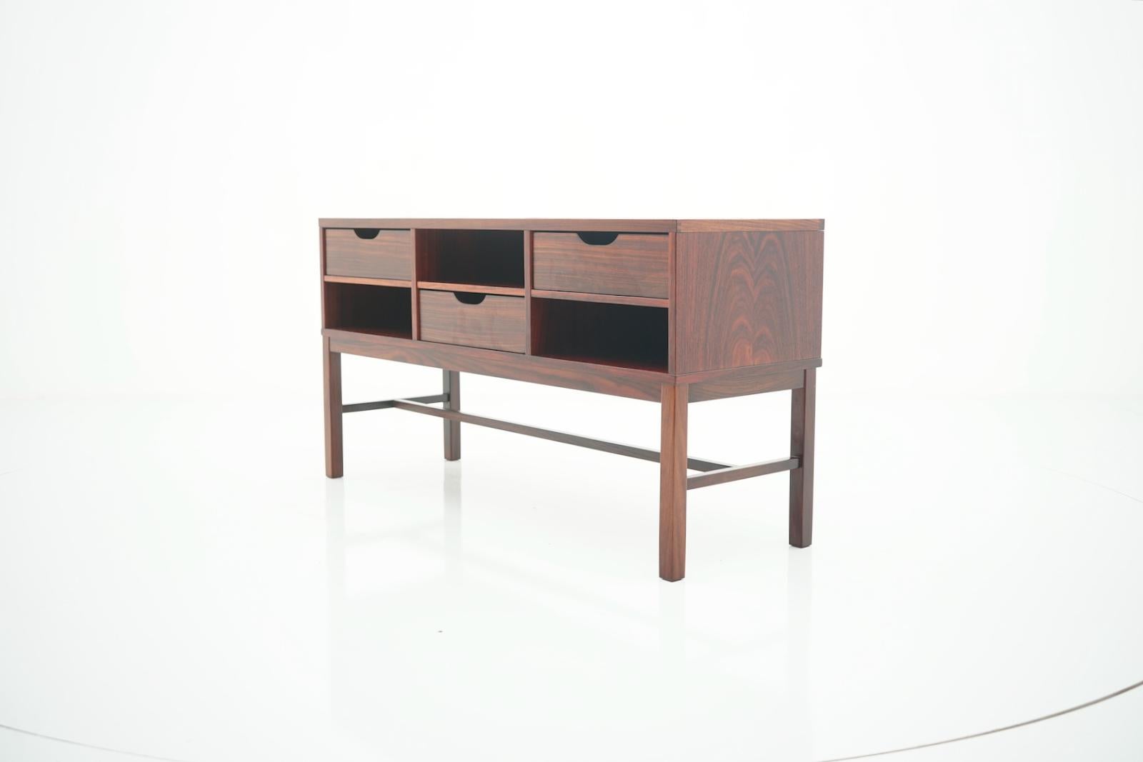 Mid-20th Century Severin Hansen Cabinet, Console with Ceramic Top, Haslev Denmark For Sale