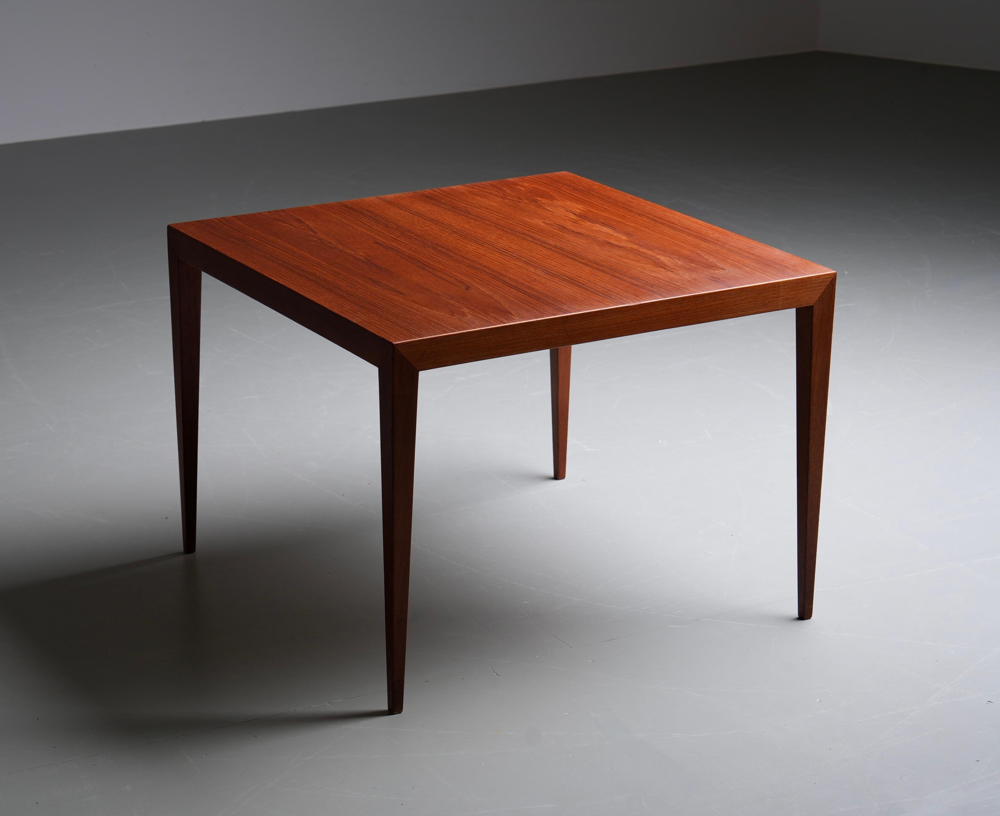 Mid-Century Modern Severin Hansen Coffee Table by Bovenkamp (marked) in Wood, Denmark, 1960's For Sale