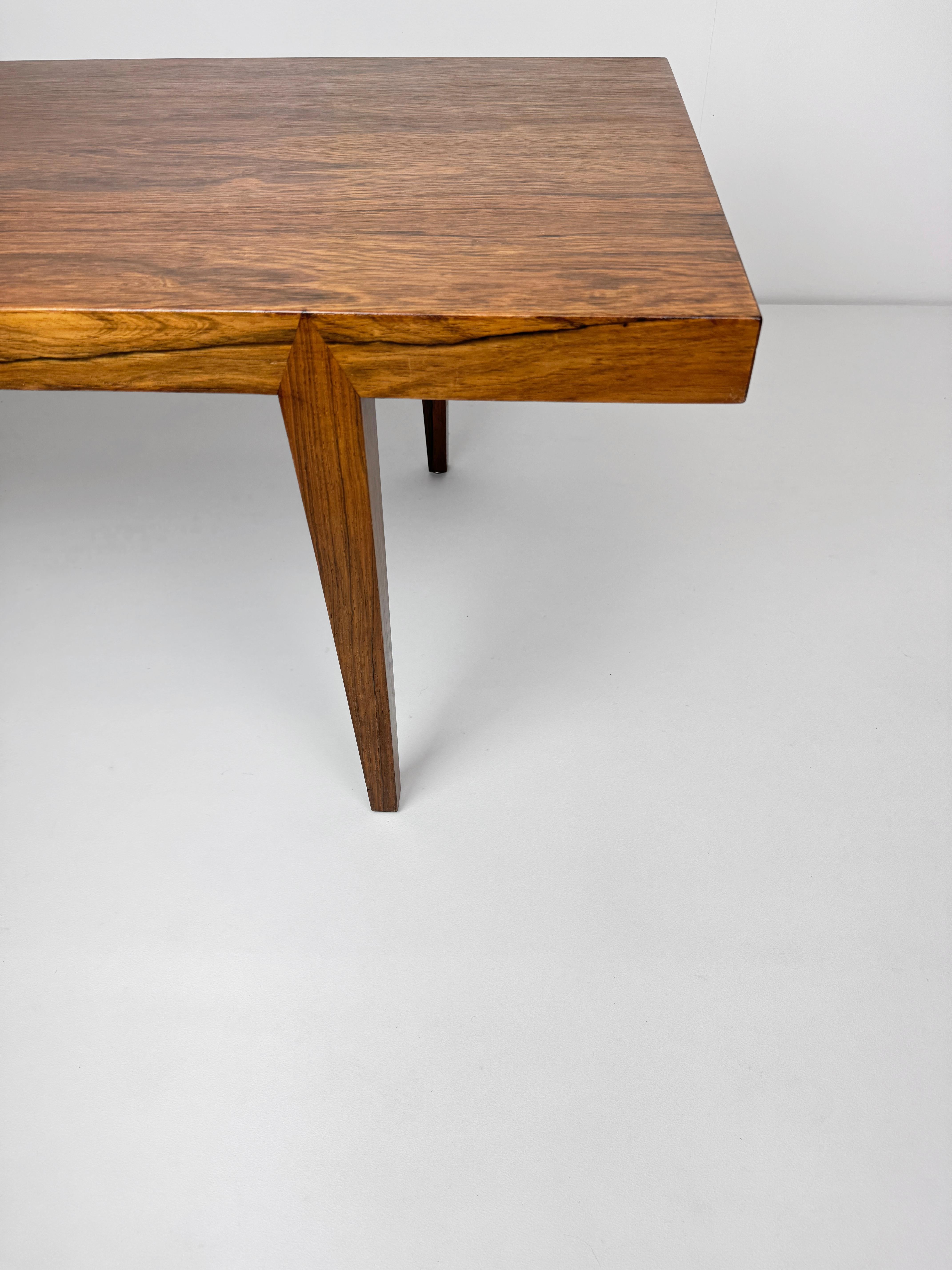 Mid-Century Modern Table basse en palissandre de Severin Hansen pour Haslev Mobelsnedkeri, Danemark, années 1960 en vente