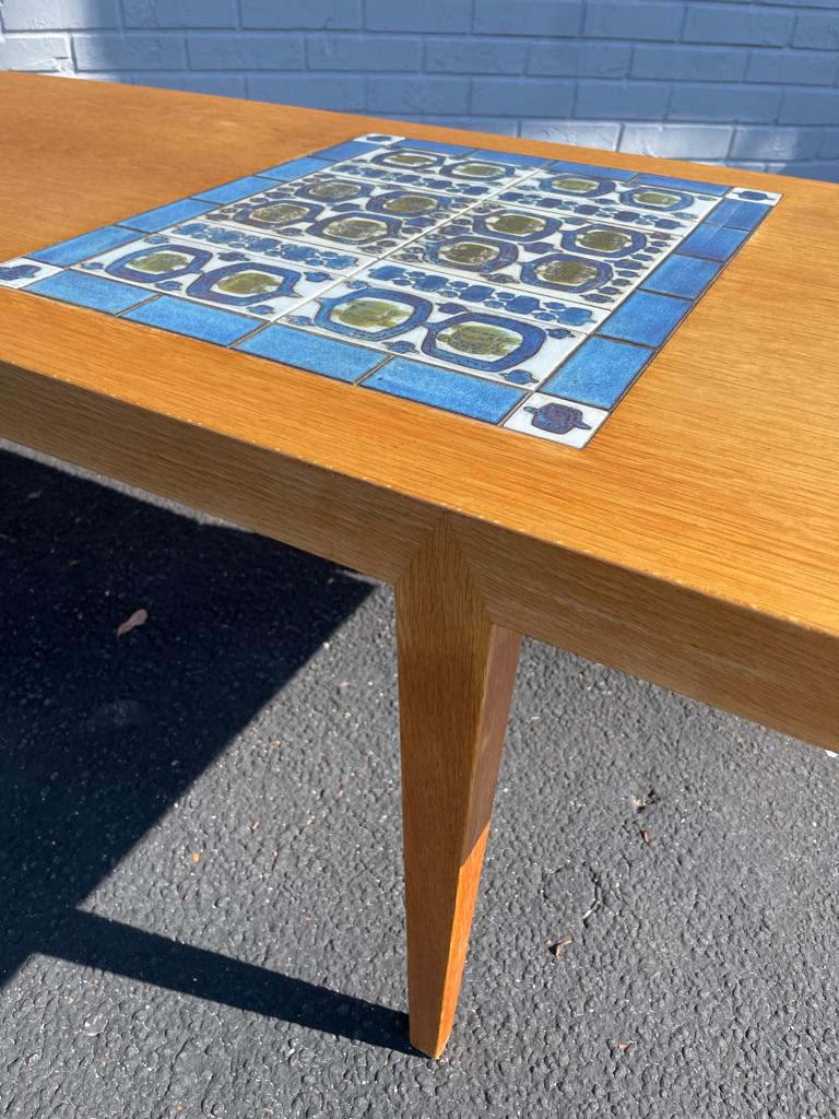 Mid-Century Modern Severin Hansen Danish Modern Coffee Table with Tile For Sale