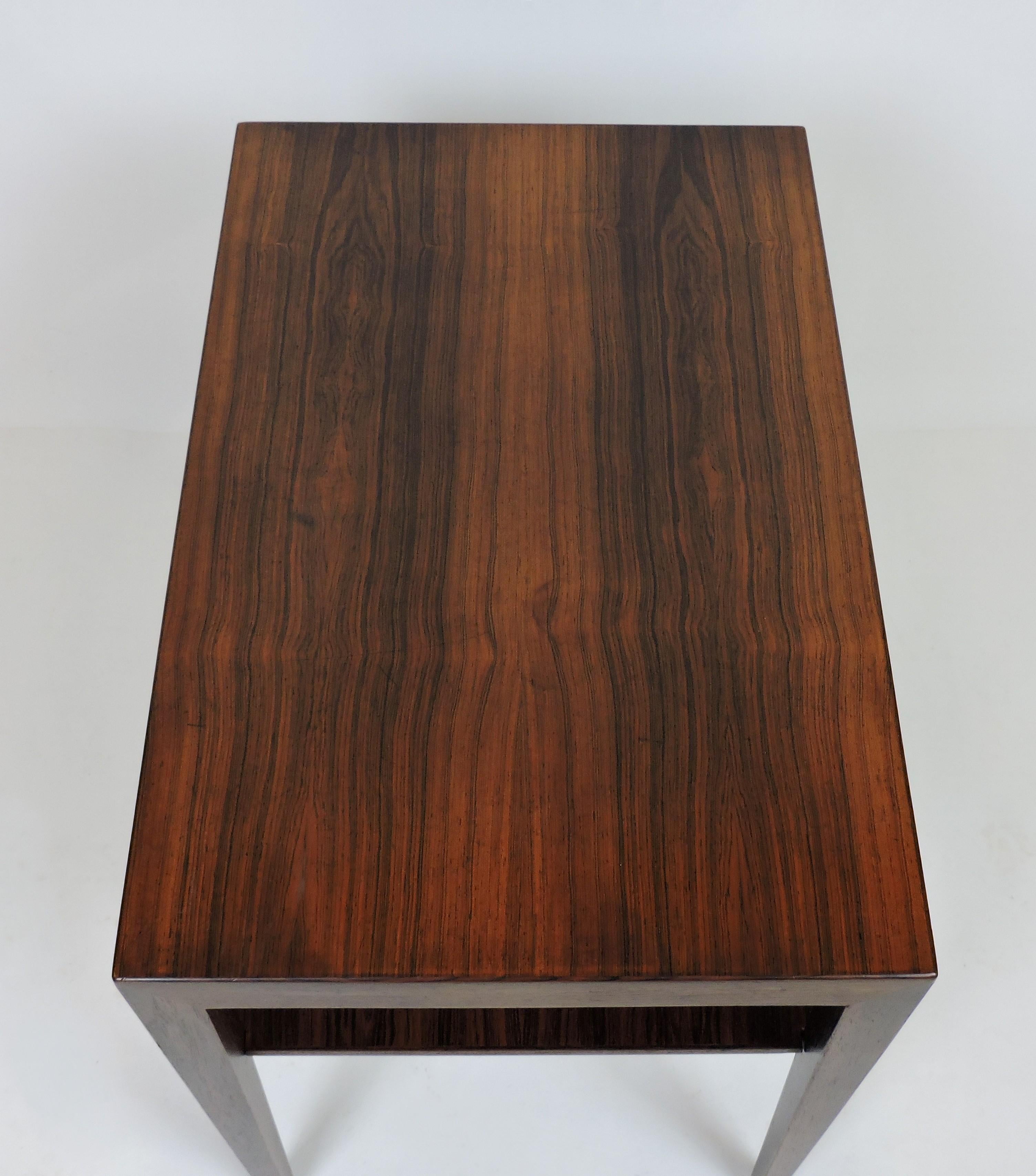 Severin Hansen Danish Modern Rosewood End Table or Night Stand 1