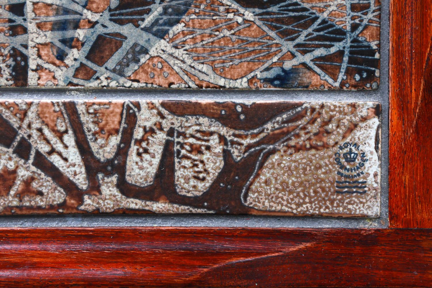 Severin Hansen Danish Rosewood Serving Cart w/ Royal Copenhagen Tiles C.1970's For Sale 8