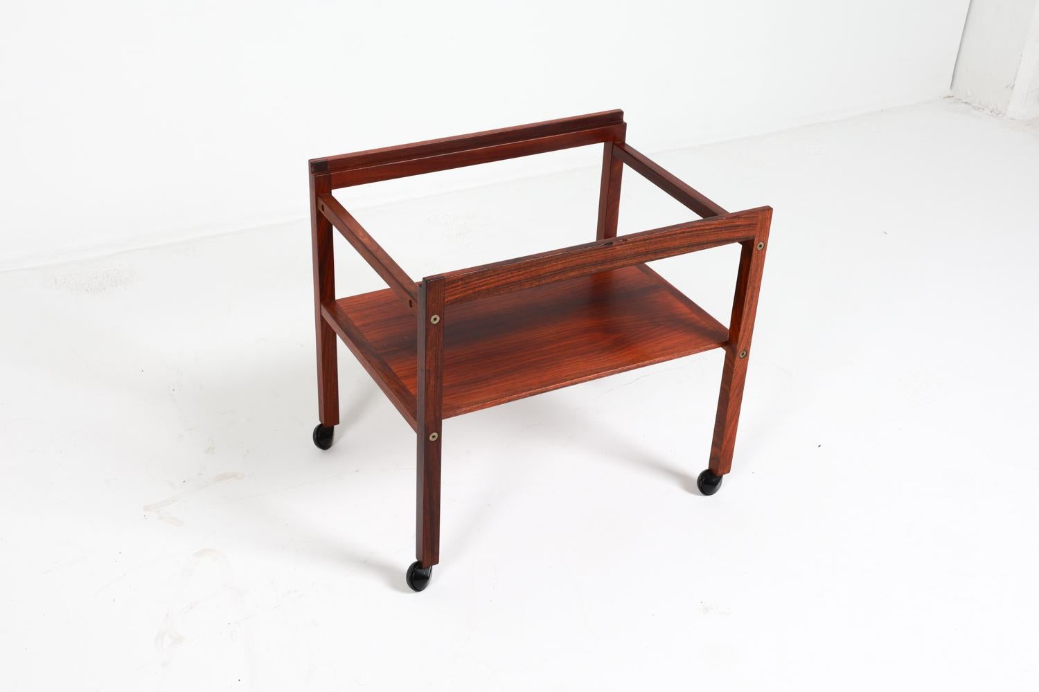 Severin Hansen Danish Rosewood Serving Cart w/ Royal Copenhagen Tiles C.1970's For Sale 12