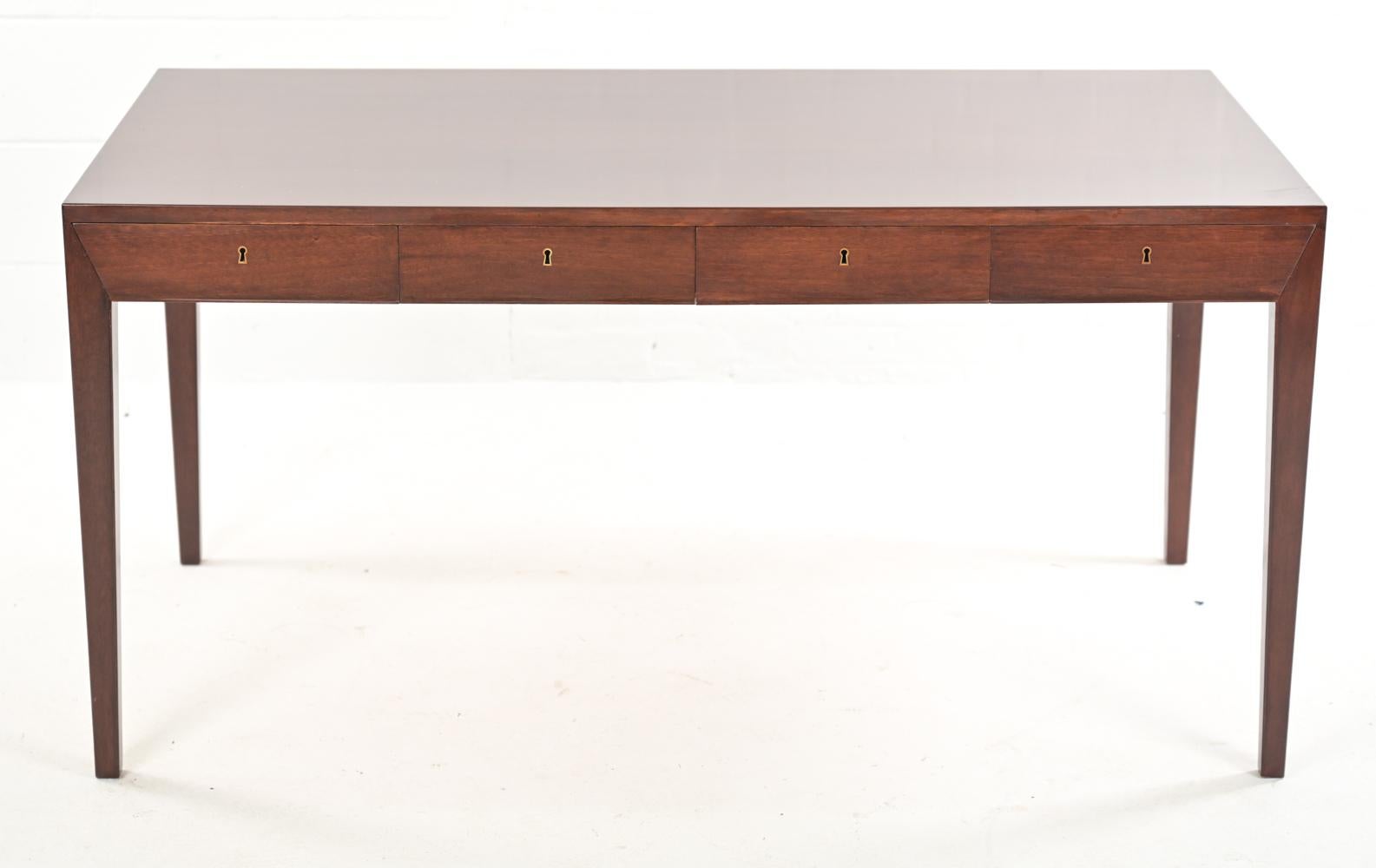 Mid-Century Modern Severin Hansen for Haslev Danish Mahogany Desk