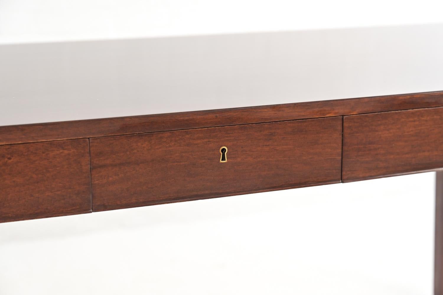 20th Century Severin Hansen for Haslev Danish Mahogany Desk