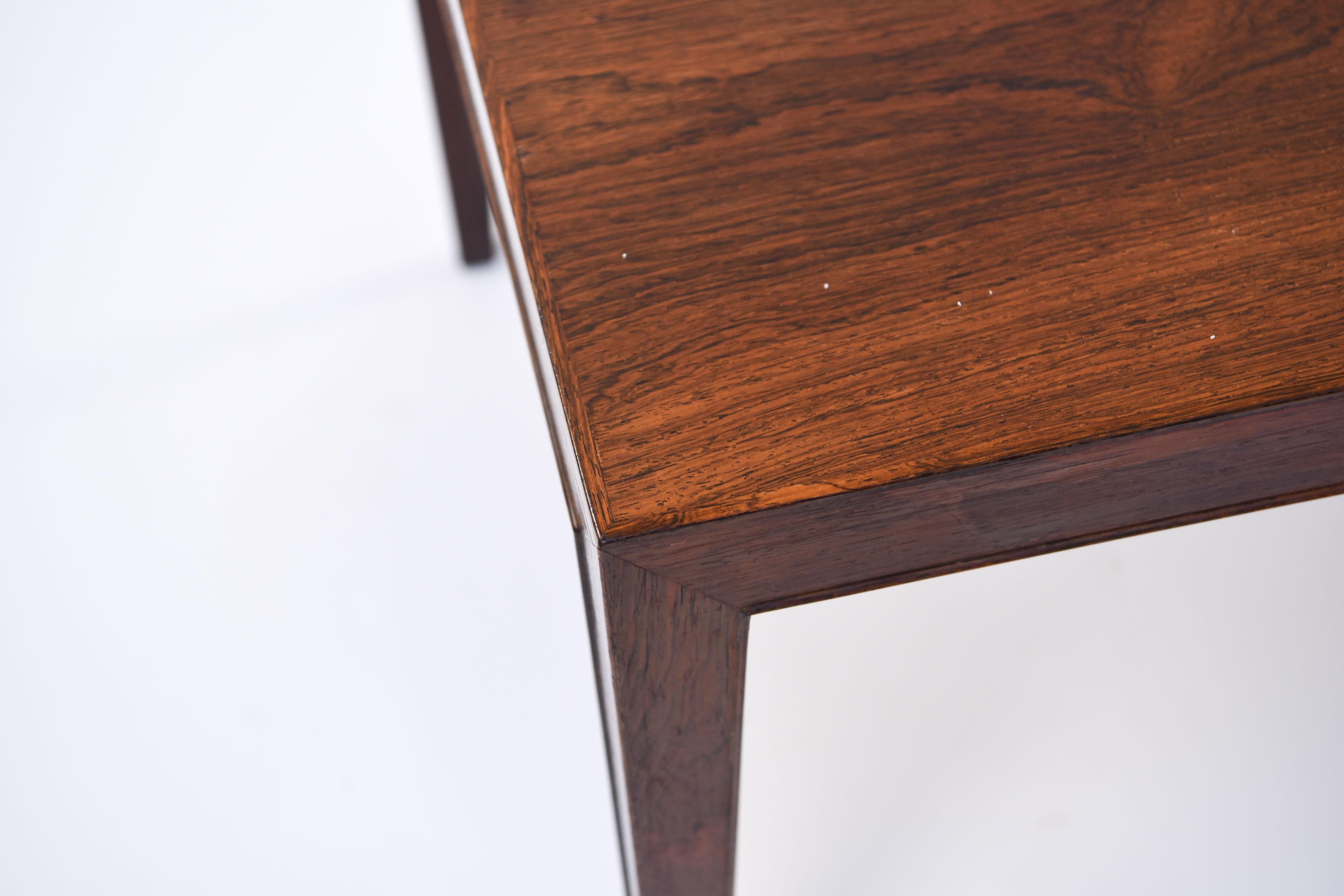 Mid-Century Modern Severin Hansen for Haslev Rosewood Coffee Table