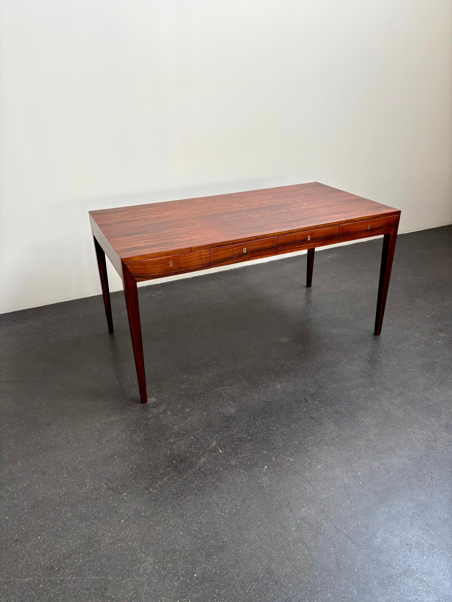 Scrivania indipendente di Severin Hansen in palissandro per Haslev, anni '60 in vendita 4