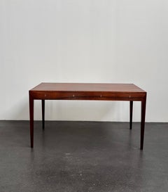 Severin Hansen Freestanding Desk in Rosewood For Haslev, 1960s