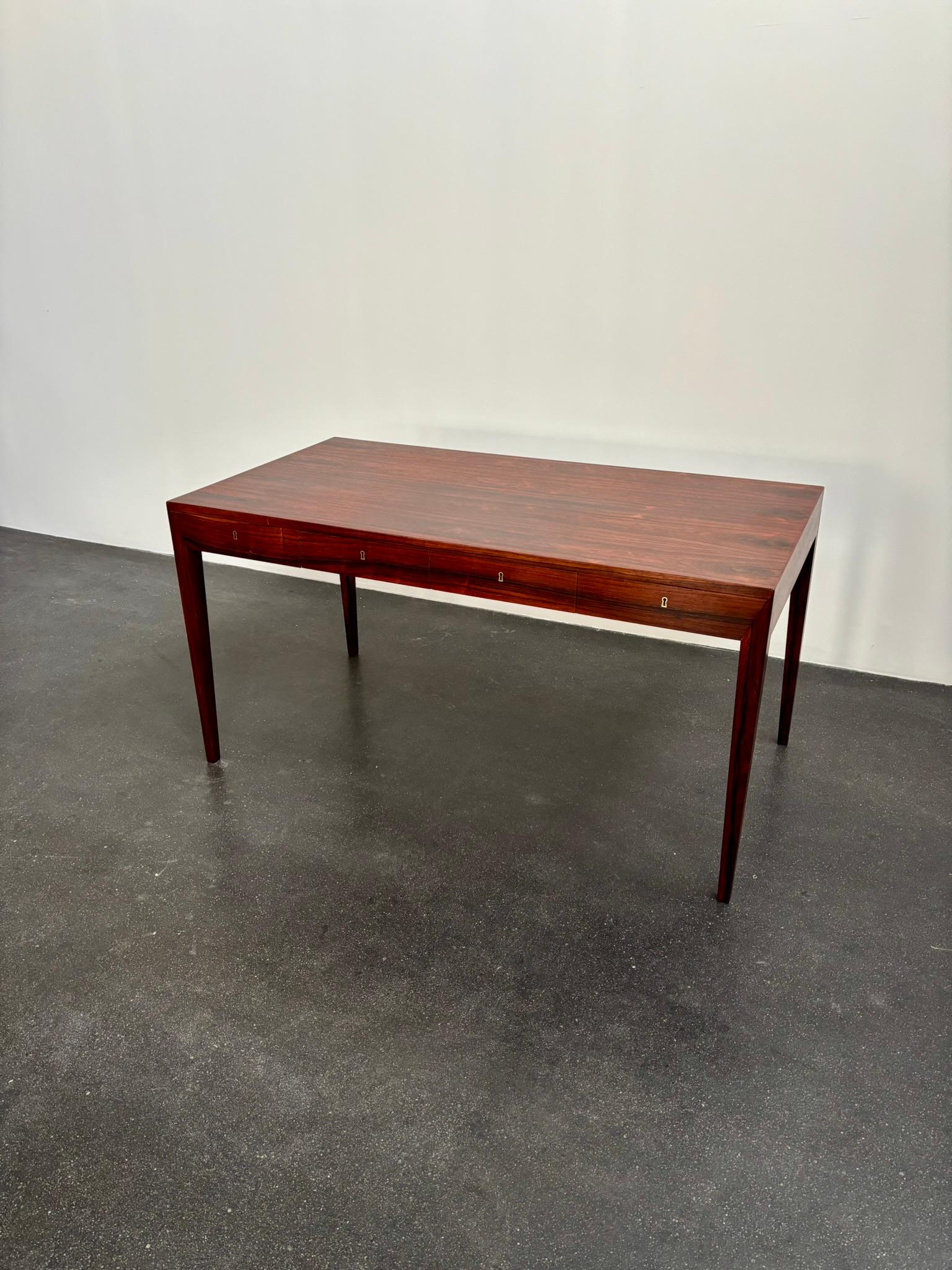 Scrivania indipendente di Severin Hansen in palissandro per Haslev, anni '60 in vendita 1
